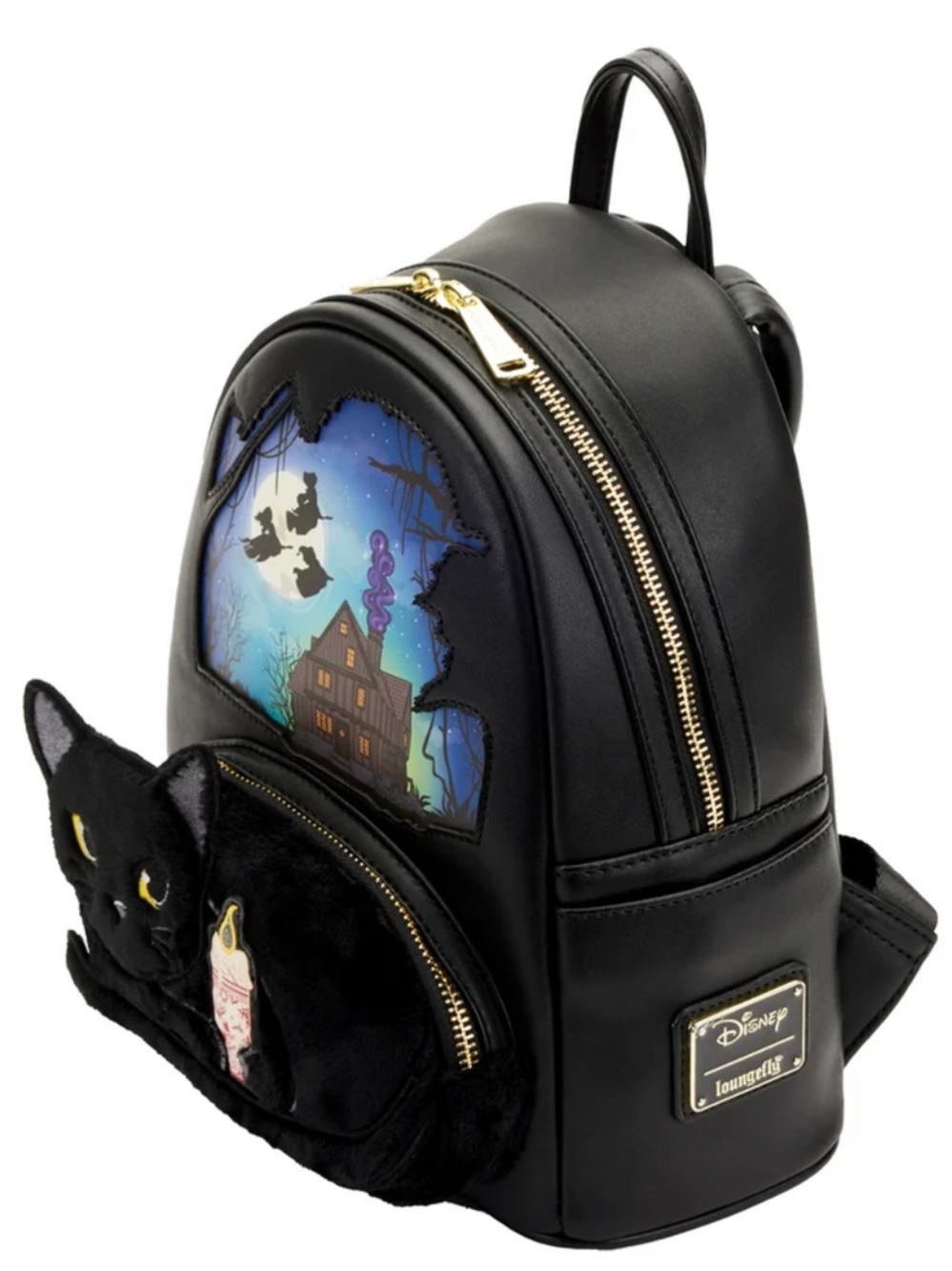 Loungefly Disney Hocus Pocus Binx Pocket Mini Backpack - Picture 2 of 10